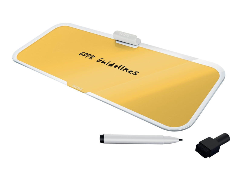 Leitz  Cosy Desktop-Memoboard mit Glasoberfläche Warmes Gelb