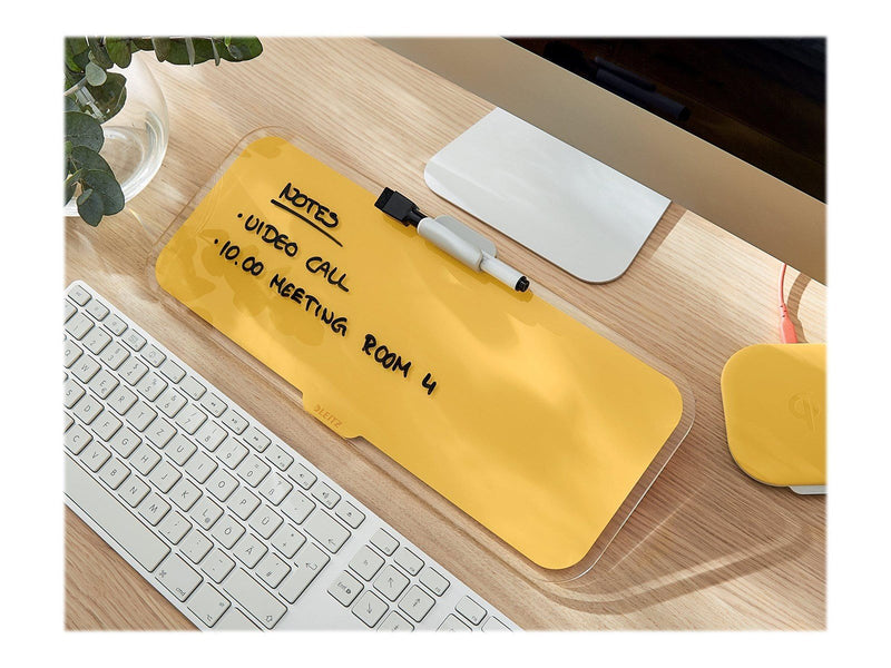 Leitz  Cosy Desktop-Memoboard mit Glasoberfläche Warmes Gelb