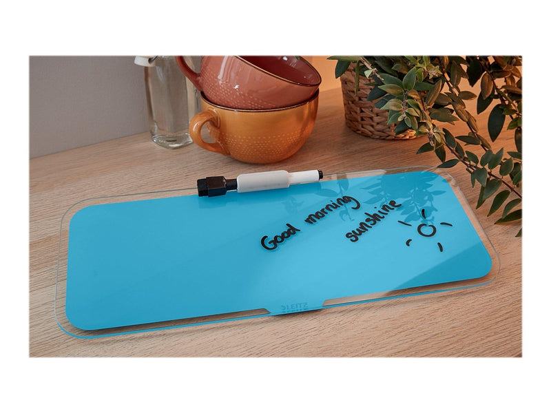 Leitz  Cosy Desktop-Memoboard mit Glasoberfläche Sanftes Blau