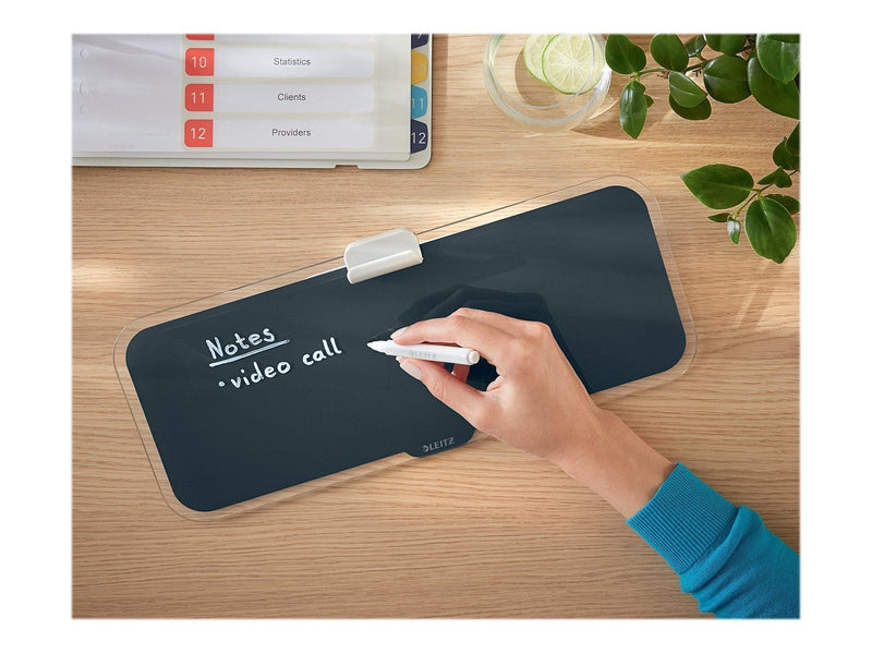 Leitz  Cosy Desktop-Memoboard mit Glasoberfläche Samtgrau