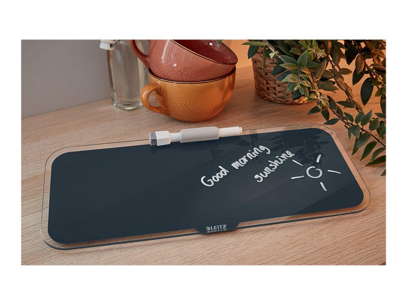 Leitz  Cosy Desktop-Memoboard mit Glasoberfläche Samtgrau