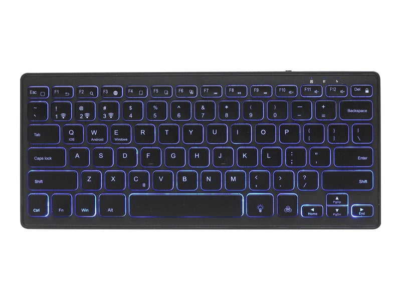 Gembird KB-BTRGB-01-DE - keyboard - QWERTZ - German - black - Tastaturen - Deutsch - Schwarz