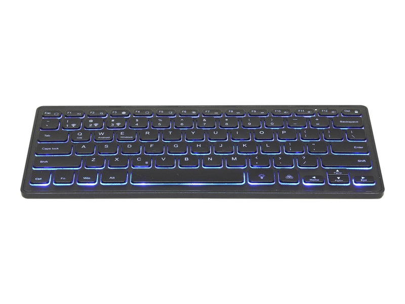 Gembird KB-BTRGB-01-DE - keyboard - QWERTZ - German - black - Tastaturen - Deutsch - Schwarz