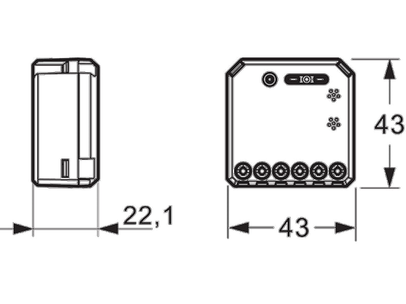 LK Wiser wireless build-in shutter control (puck)