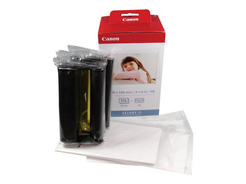 Canon KP-108IN Color Ink Paper Set for S