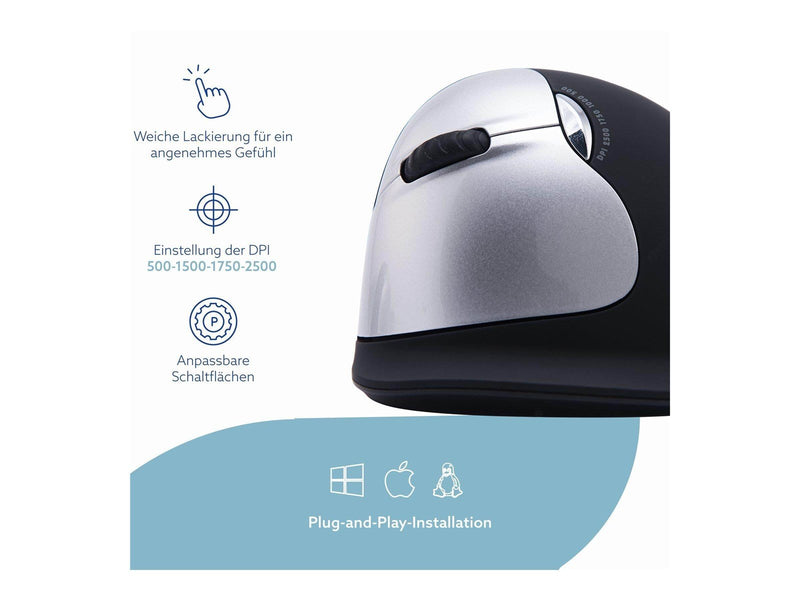 R-Go Tools R-Go HE Mouse - Maus (Silber)