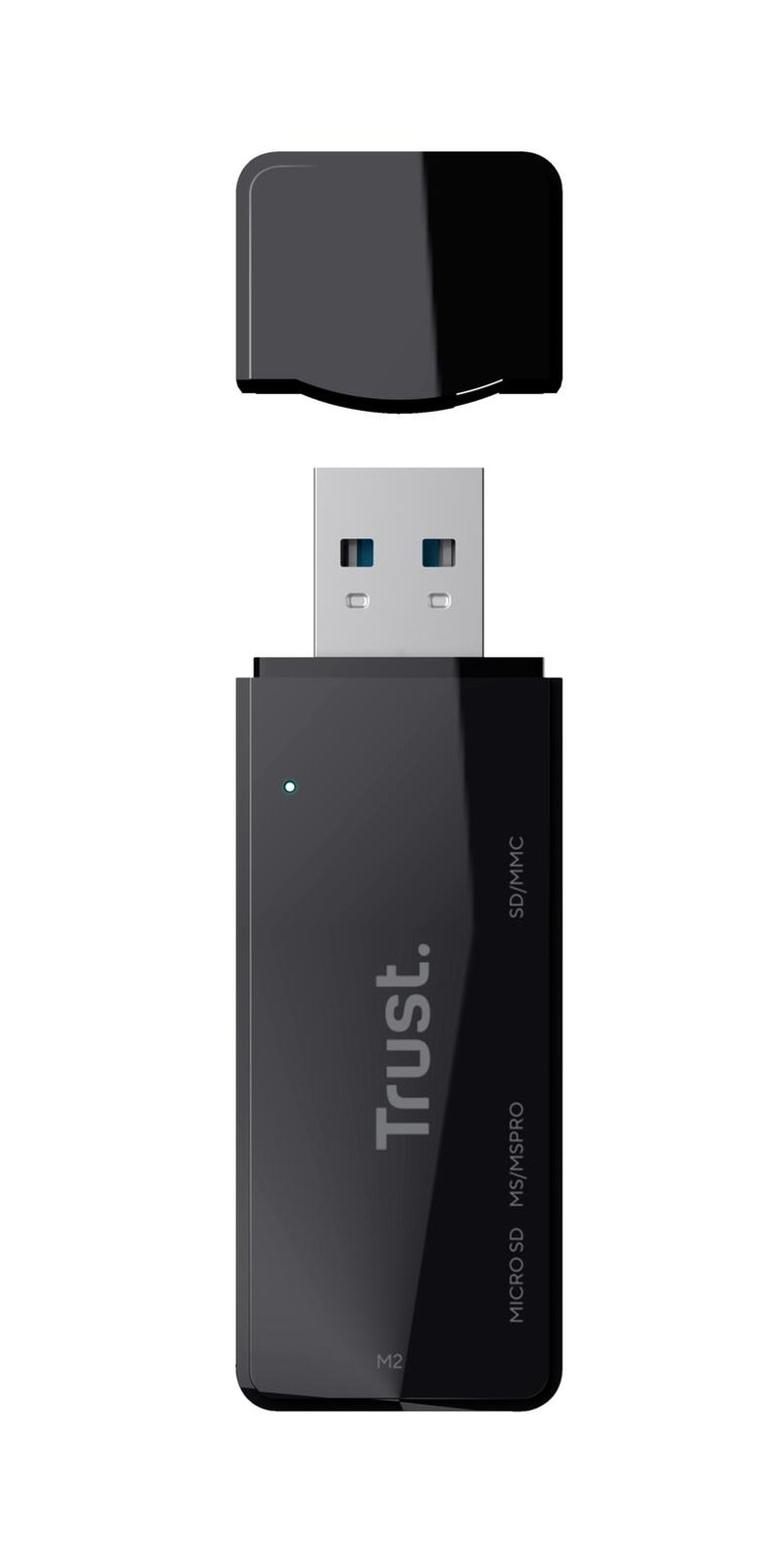 Trust Nanga Kompakter USB 3.2 Gen1- Kartenleser - Schwarz