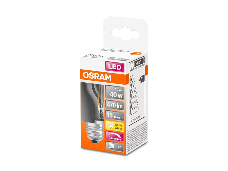 Osram LED-Lampe Mini-ball 5W/827 (40W) filament clear dimmable E27