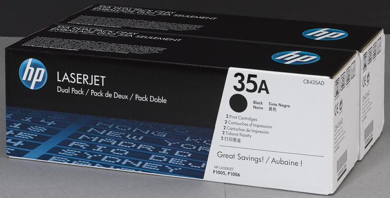 HP Original 35A Toner Doppelpack schwarz 2 x 1.500 Seiten (CB435AD)