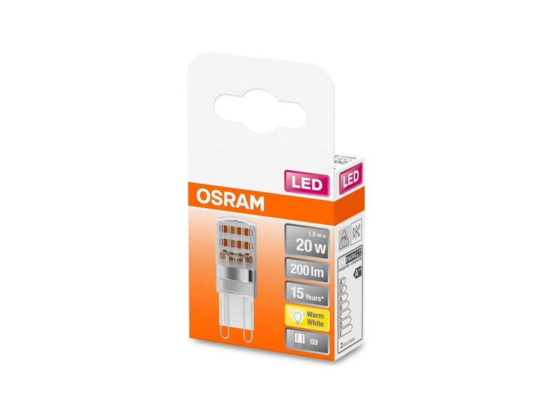 Osram LED-Lampe PIN 1.9W/827 (20W) clear G9