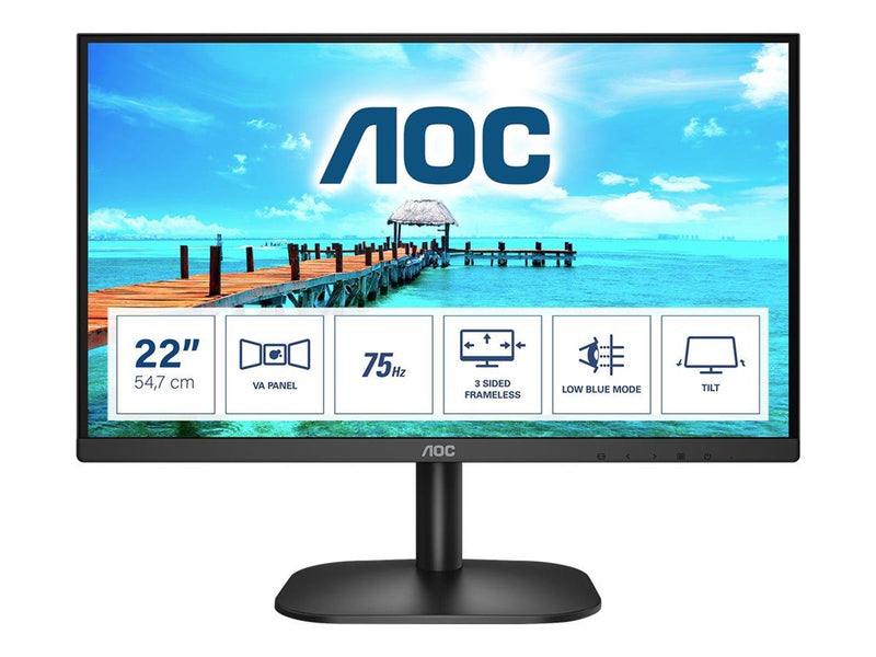 22" AOC 22B2H - 1920x1080 (FHD) - 75Hz - VA