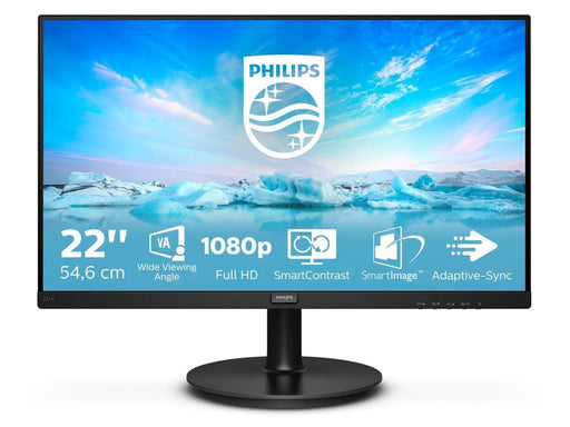 22" Philips V-line 221V8 - 1920x1080 (FHD) - 75Hz - VA