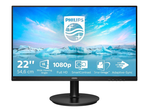 22" Philips V-line 221V8A - 1920x1080 (FHD) - 75Hz - VA