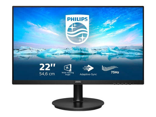 22" Philips V-line 222V8LA - 1920x1080 (FHD) - 75Hz - VA
