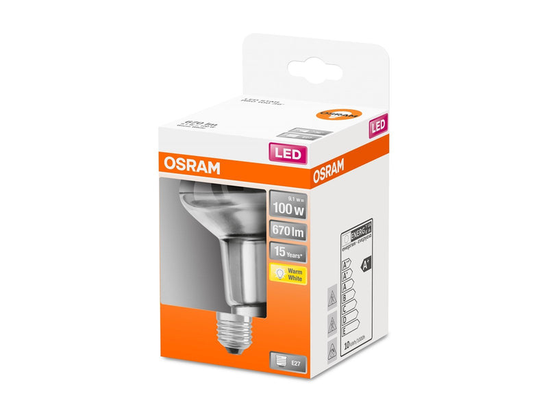 Osram LED-Lampe R80 9.1W/827 (100W) E27