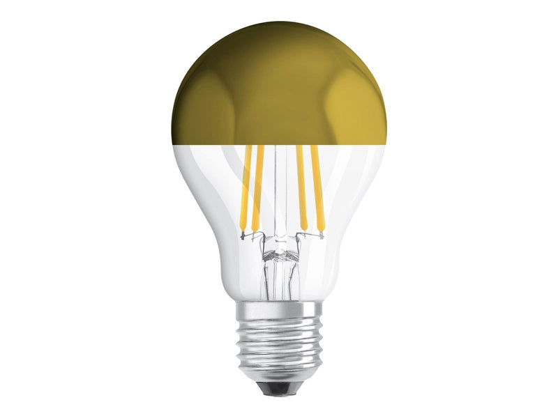 Osram LED-Lampe Standard 4W/827 (37W) filament clear mirror gold E27