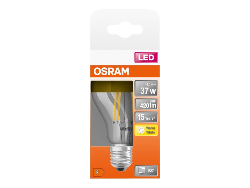 Osram LED-Lampe Standard 4W/827 (37W) filament clear mirror gold E27