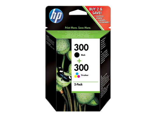 HP 300 / CN637EE - Combo Pack - Black - (Cyan Magenta Cyan) Ink - Tintenpatrone Dye-based tricolour