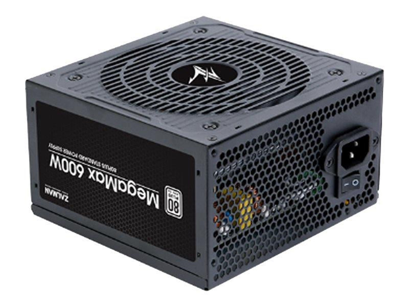 Zalman MegaMax Netzteile - 600 Watt - 120 mm - ATX 2.31 - 80 Plus White (bis zu 80% effektiv)