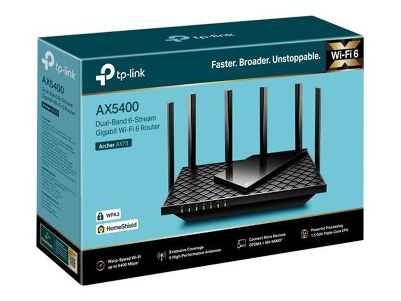 TP-Link Archer AX73 AX5400 Dual-Band Gigabit Wi-Fi 6 Router - Wireless router Wi-Fi 6