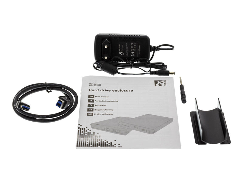 Deltaco MAP-GD34U3 3.5" SATA to USB 3.0 Aluminium Black