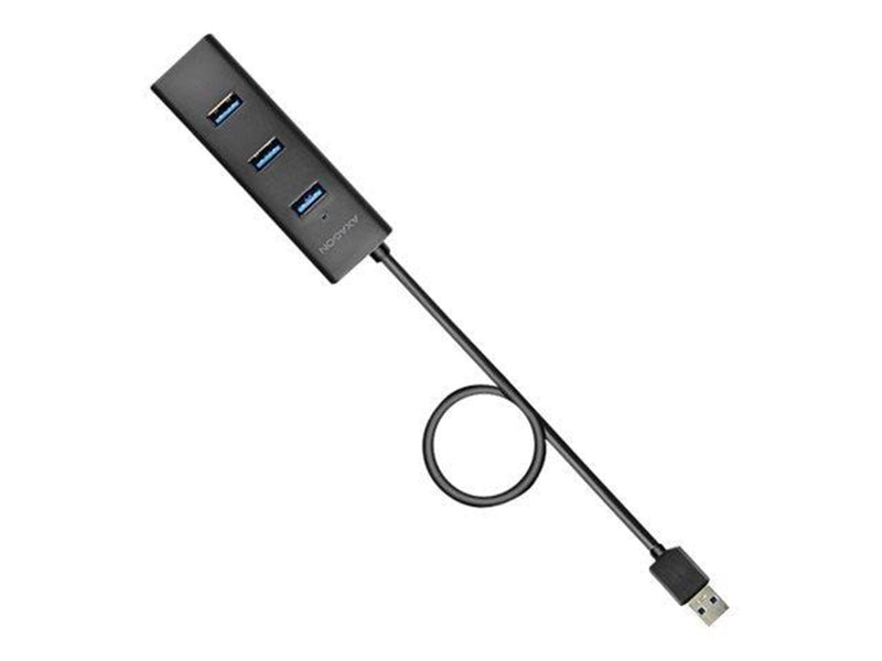 AXAGON N HUE-S2BL - hub - 4 ports USB-Hubs - USB 3.2 - 4 - Schwarz