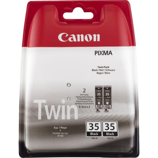 Canon Original PGI-35BK Druckerpatronen 2er-Pack - pigmentschwarz 191 Seiten