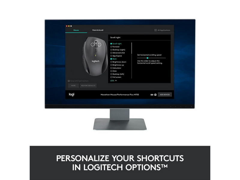 Logitech M705 Marathon Mouse - Maus (Schwarz)