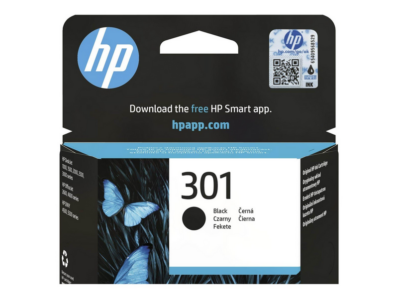 HP 301 / CH561EE Black Ink - Tintenpatrone Schwarz
