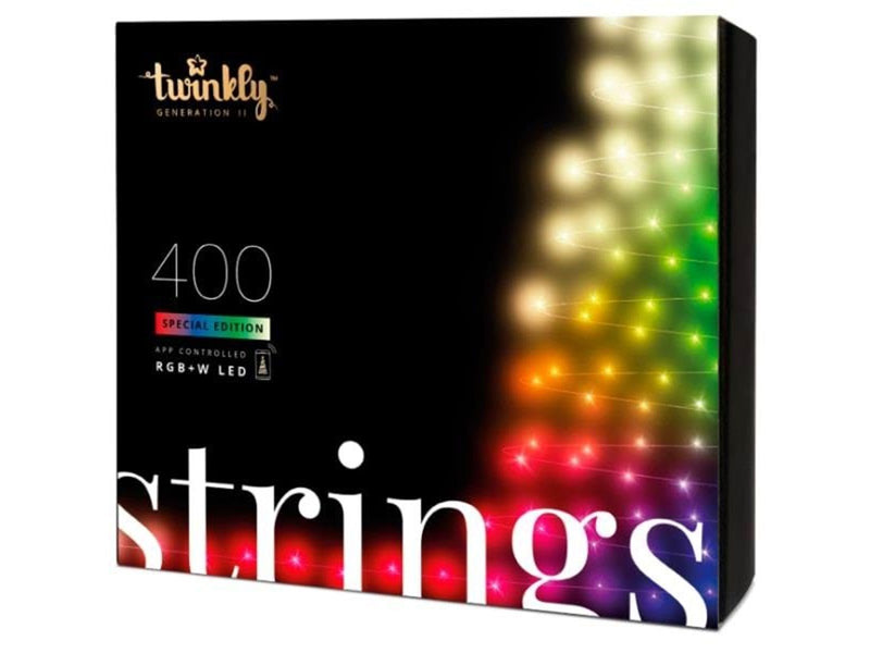 Twinkly Strings Special Edition – 400 RGB+W LED Lights String 32 m 16 Million Colors + Warm White – Generation II