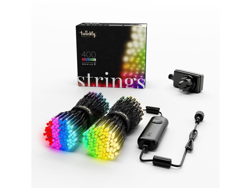 Twinkly Strings Special Edition – 400 RGB+W LED Lights String 32 m 16 Million Colors + Warm White – Generation II