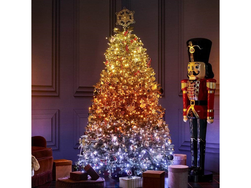 Twinkly Strings – 400 App-Controlled Warm to Cool White LEDs. 32 Meters. Black Wire.