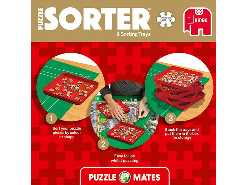 Jumbo Puzzle Mates - Puzzle Sorter 6 Trays (20x20c