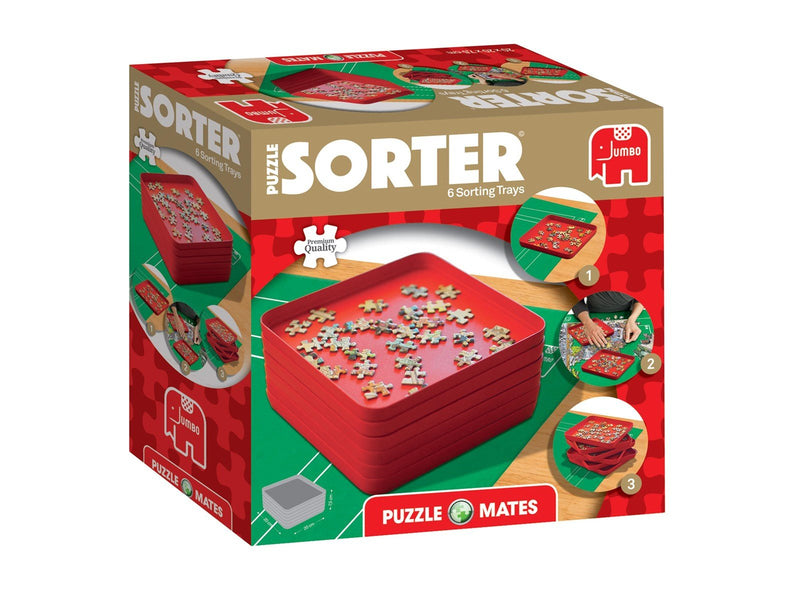 Jumbo Puzzle Mates - Puzzle Sorter 6 Trays (20x20c