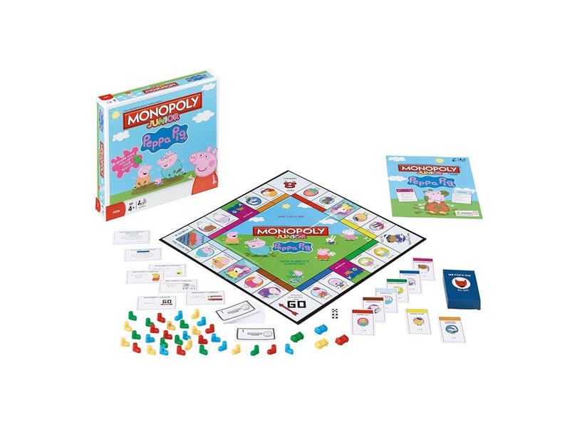 Winning Moves Monopoly Junior - Peppa Pig/Gurli Gris (ENG)