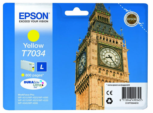 Epson Original T7034 Druckerpatrone - gelb (C13T70344010)