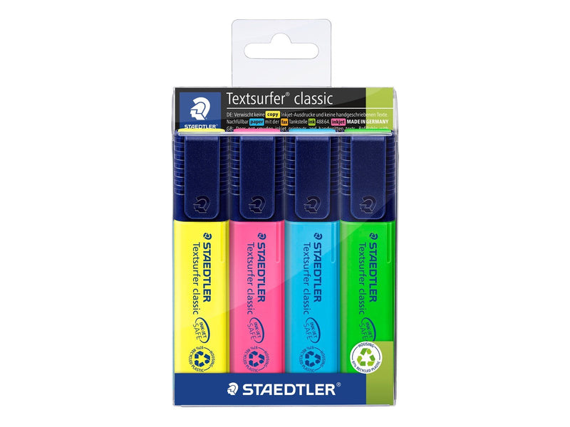 Staedtler Highlighter Textsurf.cl.4pcs.wallet