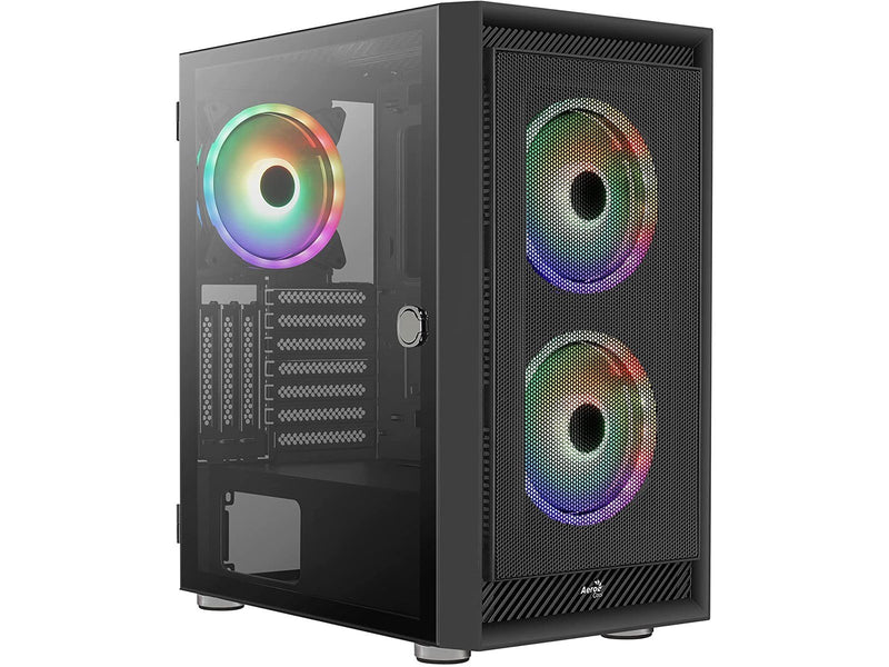 AeroCool Geh Midi Graphite black v3 MicroATX/ATX/M - Gehäuse - Tower - Schwarz