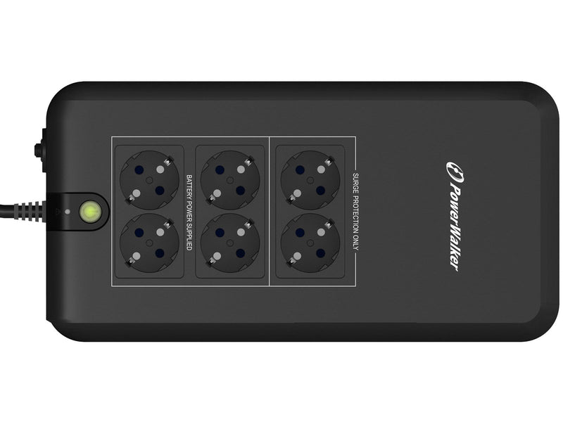 BlueWalker 10120411 -  PowerWalker VFD APFC - 800VA/420W - Standby UPS