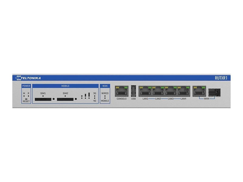 Teltonika RUTXR1 Enterprise Rack Mountable SFP/LTE Router - Wireless router Wi-Fi 5
