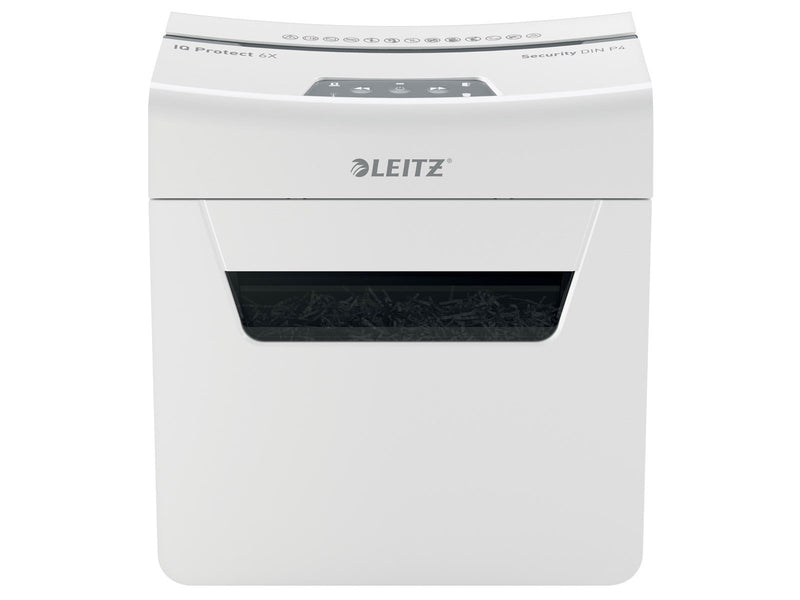 Leitz IQ 6X Protect Premium Aktenvernichter, Partikelschnitt, P4, 6 Blatt