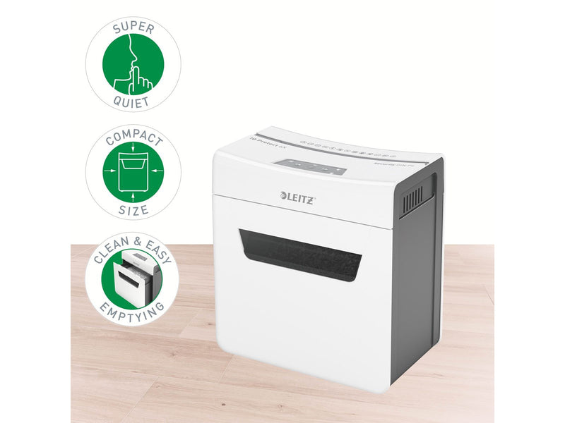 Leitz IQ 6X Protect Premium Aktenvernichter, Partikelschnitt, P4, 6 Blatt