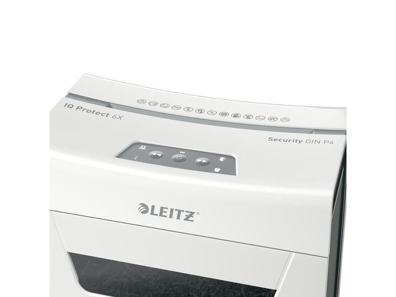 Leitz IQ 6X Protect Premium Aktenvernichter, Partikelschnitt, P4, 6 Blatt