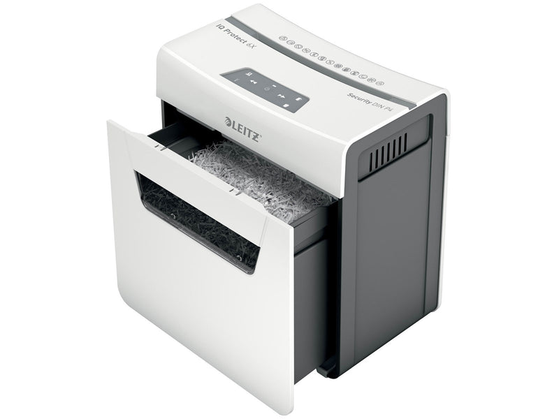 Leitz IQ 6X Protect Premium Aktenvernichter, Partikelschnitt, P4, 6 Blatt