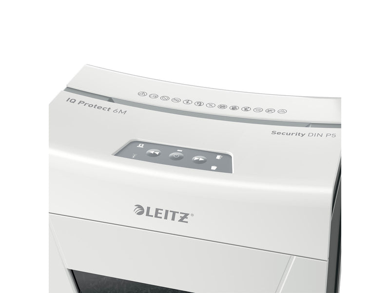 Leitz IQ 6M Protect Premium Aktenvernichter, Mikroschnitt, P5, 6 Blatt