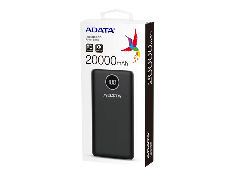 A-Data ADATA P20000QCD Powerbank (Akku) - schwarz - 20000 mAh