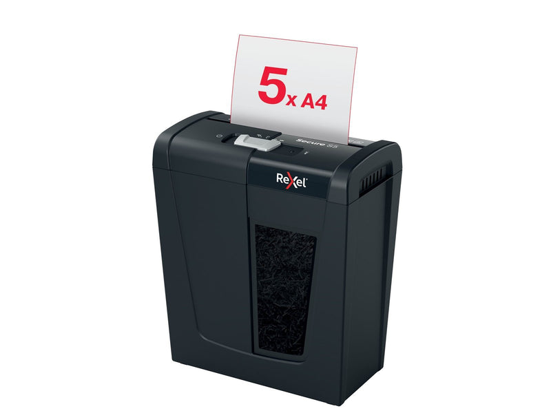 Rexel Secure S5 Aktenvernichter, Streifenschnitt, P2, 5 Blatt
