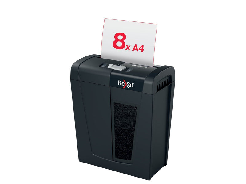 Rexel Secure X8 Aktenvernichter, Partikelschnitt, P4, 8 Blatt