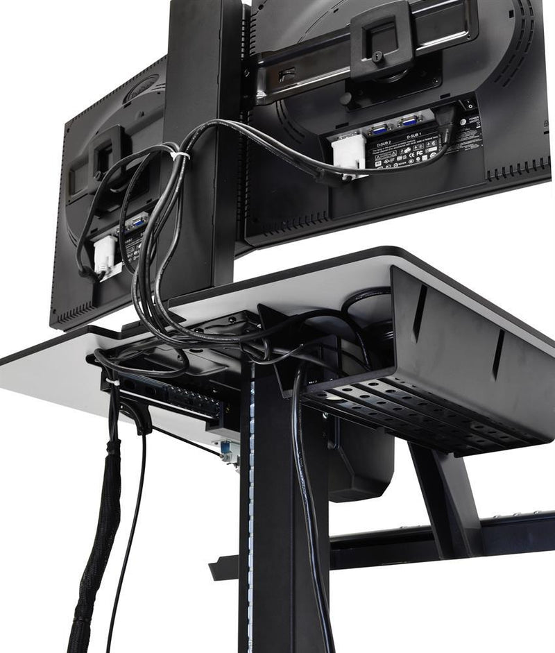 Ergotron WorkFit-C Single LD mobiler Steh-Sitz Arbeitsplatz für ein Display bis 76,2 cm 30 Zoll