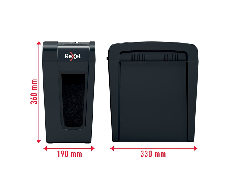 Rexel Secure X8-SL Slimline Whisper-Shred™ Aktenvernichter, Partikelschnitt, P4, 8 Blatt